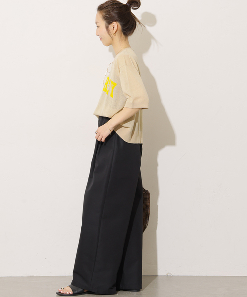 JOURNAL STANDARD relume(ジャーナルスタンダード レリューム)の「《追加5》2タックワイドパンツ(チノパンツ・レディース・ベージュ/ブラック/カーキ・36/38)」の6枚目の写真