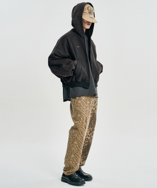 AJOBYAJO（アジョバイアジョ）の「Cropped Washed Zip-up Hoodie [BLACK]（パーカー・レディース・その他・LARGE/X-LARGE）」の10枚目の写真