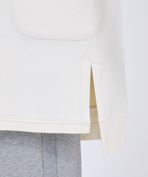DESIGNWORKS(デザインワークス)の「【一部店舗限定】【セットアップ対応】接結ダブルフェイス半袖ジャケット(テーラードジャケット・レディース・グレー/ブラック/オフホワイト・フリー)」の7枚目の写真