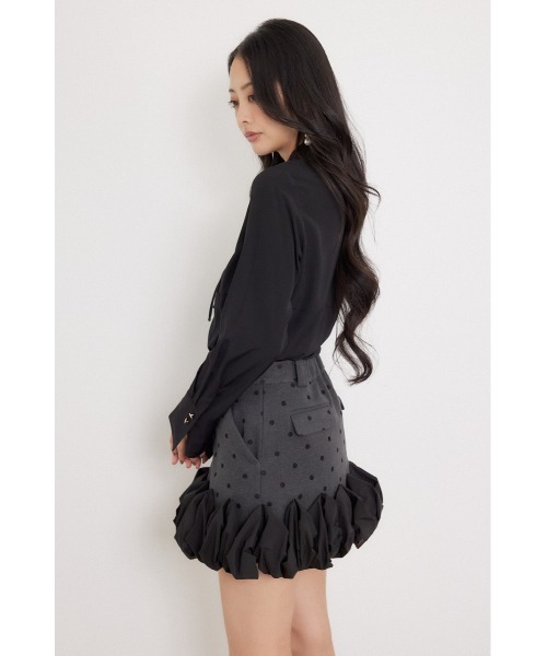 rienda(リエンダ)の「ベルトデザインブラウス 秋服 冬服(シャツ/ブラウス・レディース・ブラック/ホワイト/ライトピンク/マルチ・MEDIUM/SMALL)」の16枚目の写真