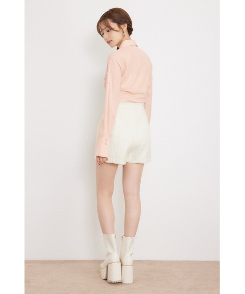 rienda(リエンダ)の「ベルトデザインブラウス 秋服 冬服(シャツ/ブラウス・レディース・ブラック/ホワイト/ライトピンク/マルチ・MEDIUM/SMALL)」の21枚目の写真