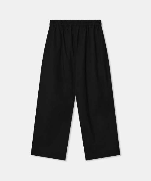 THEENDQUESTION(ジエンドクエスチョン)の「コットンバンディングワイドパンツ / ブラック(その他パンツ・レディース・その他・1/2)」の1枚目の写真