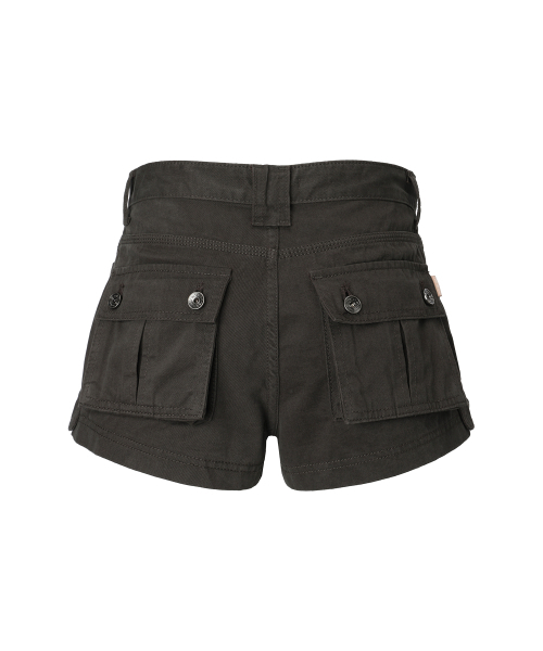 MIRECO(ミレコ)の「MULTI POCKET CARGO SHORTS DEEP BROWN(その他パンツ・レディース・その他・1(S)/2(M))」の5枚目の写真