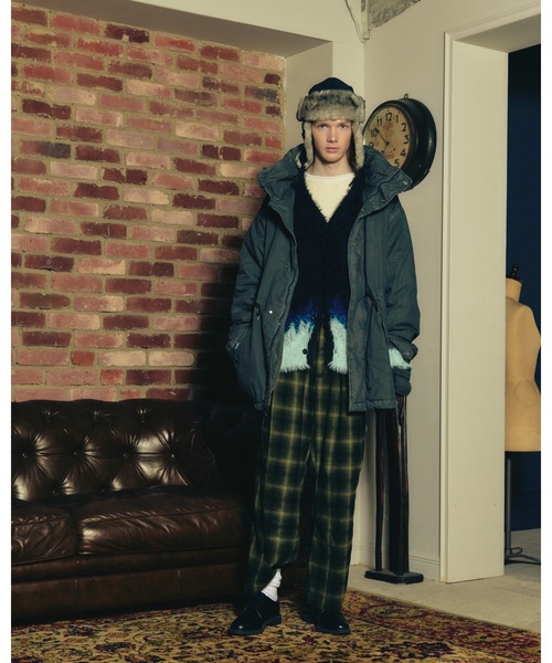 ADAMPATEK/dyed still astex mods mid coat/アステックス染め