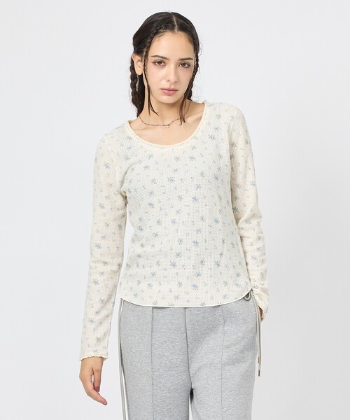 JEMORGAN（ジェーイーモーガン）の「【JEMORGAN/ジェーイーモーガン】レーストリミングカットソー/JG022-59S/ワッフル/トップス/花柄/レース（Tシャツ/カットソー・レディース・その他3/その他1/その他2/その他4・フリー）」の17枚目の写真