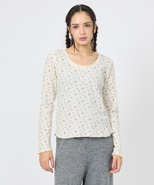 JEMORGAN（ジェーイーモーガン）の「【JEMORGAN/ジェーイーモーガン】レーストリミングカットソー/JG022-59S/ワッフル/トップス/花柄/レース（Tシャツ/カットソー・レディース・その他3/その他1/その他2/その他4・フリー）」の22枚目の写真