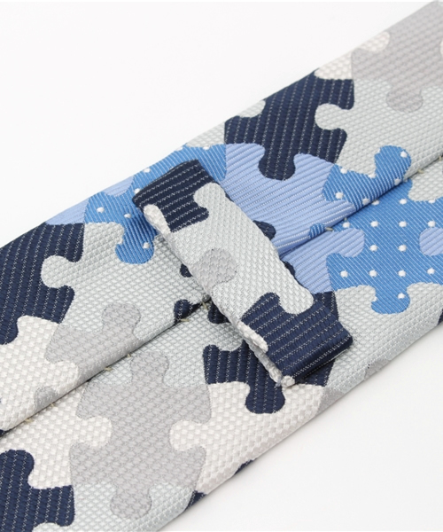 giraffe（ジラフ）の「パズルタイ BLUE（ネクタイ・メンズ・ブルー・FREE）」の6枚目の写真