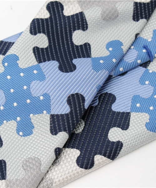 giraffe（ジラフ）の「パズルタイ BLUE（ネクタイ・メンズ・ブルー・FREE）」の7枚目の写真