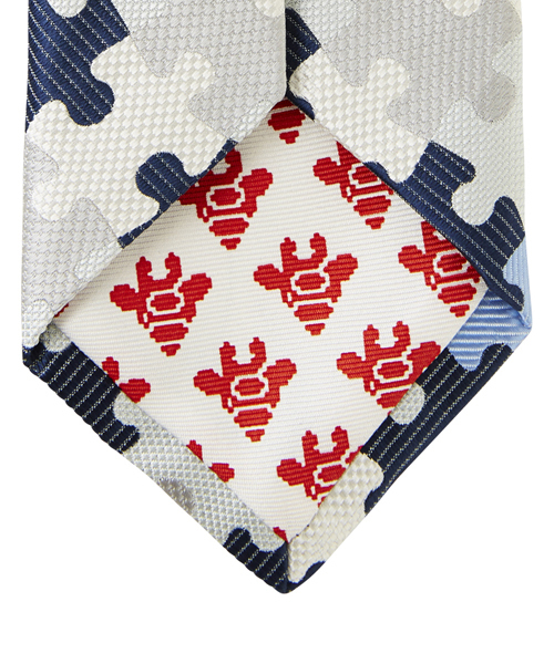 giraffe（ジラフ）の「パズルタイ BLUE（ネクタイ・メンズ・ブルー・FREE）」の3枚目の写真