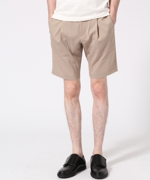 HARE(ハレ)の「ベルトワイドショーツ(HARE)(その他パンツ・メンズ・ベージュ/ネイビー/オフホワイト・SMALL/MEDIUM)」の1枚目の写真