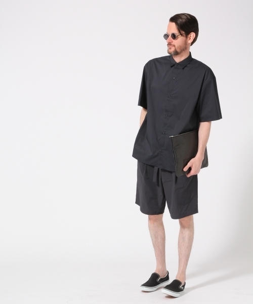 HARE(ハレ)の「ベルトワイドショーツ(HARE)(その他パンツ・メンズ・ベージュ/ネイビー/オフホワイト・SMALL/MEDIUM)」の4枚目の写真