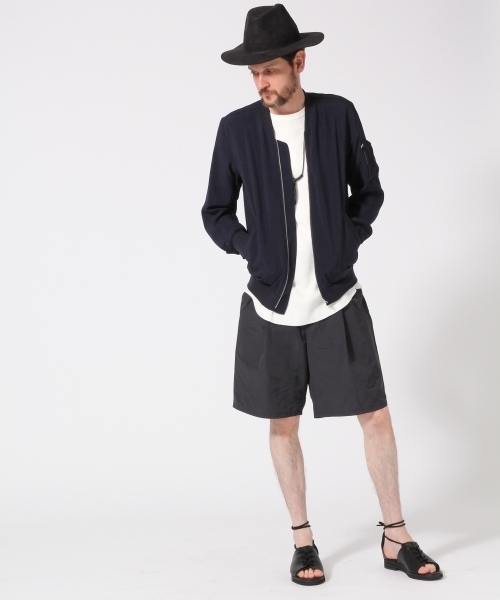 HARE(ハレ)の「ベルトワイドショーツ(HARE)(その他パンツ・メンズ・ベージュ/ネイビー/オフホワイト・SMALL/MEDIUM)」の5枚目の写真