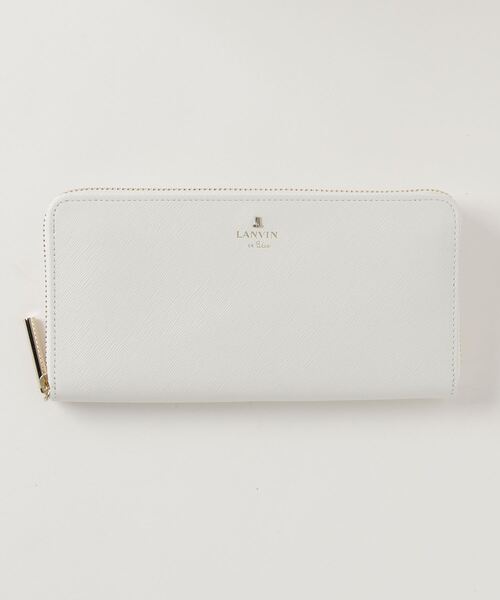 LANVIN en Bleu（ランバンオンブルー）の「リュクサンブールカラー ラウンドファスナー長財布（財布・レディース・ライトブルー/グリーン系その他/レッド系その他/ホワイト/オレンジ/ライトグレー/グレー/グリーン/ブラウン/マスタード・FREE）」の2枚目の写真