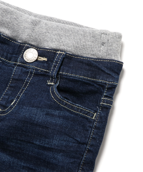 Right-on（ライトオン）の「【MPS】デニムレインボースキニー（デニムパンツ・キッズ・ダークインディゴブルー・120/100/130/110/140/90）」の3枚目の写真