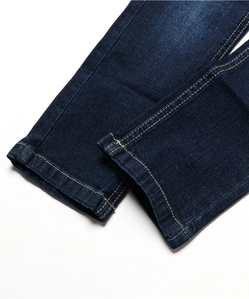 Right-on（ライトオン）の「【MPS】デニムレインボースキニー（デニムパンツ・キッズ・ダークインディゴブルー・120/100/130/110/140/90）」の4枚目の写真