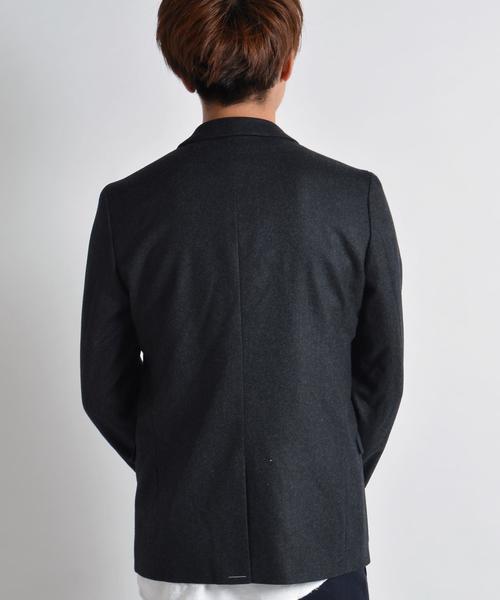 SHIPS JET BLUE(シップスジェットブルー)の「SHIPS JET BLUE: フランネル LANA 2Bジャケット■(テーラードジャケット・メンズ・チャコールグレー/ネイビー・SMALL/MEDIUM/LARGE)」の5枚目の写真