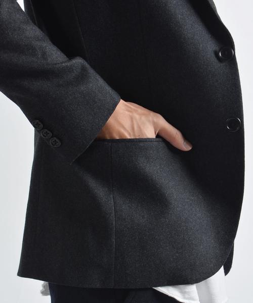 SHIPS JET BLUE(シップスジェットブルー)の「SHIPS JET BLUE: フランネル LANA 2Bジャケット■(テーラードジャケット・メンズ・チャコールグレー/ネイビー・SMALL/MEDIUM/LARGE)」の8枚目の写真