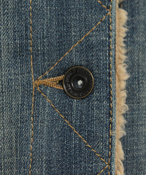 rosebullet（ローズブリット）の「１１ｏｚデニムＸボア（デニムジャケット・レディース・ネイビー系・1/2）」の3枚目の写真