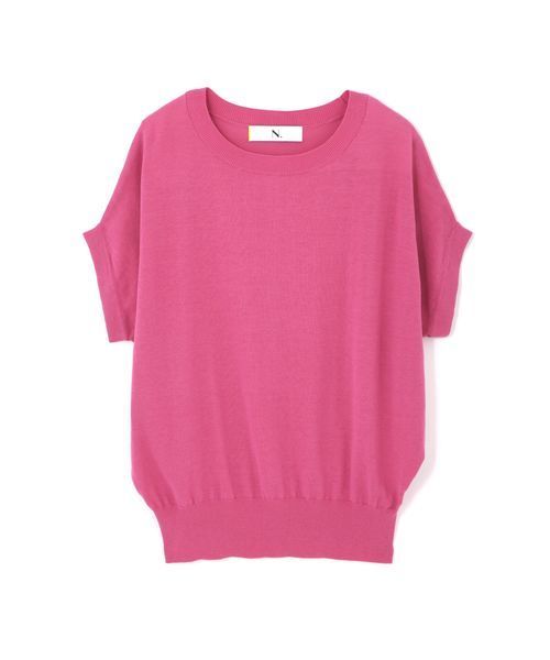 N.（N. Natural Beauty Basic）（エヌエヌナチュラルビューティーベーシック）の「ハイツイストコットンモダールニット（ニット/セーター・レディース・ブルー/ピンク/ホワイト/ベージュ/ネイビー・MEDIUM）」の8枚目の写真