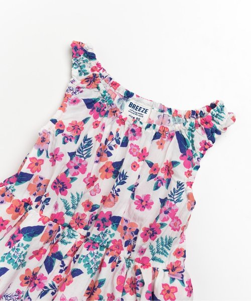 BREEZE(ブリーズ)の「花柄ワンピース(ワンピース・キッズ・ピンク/サックスブルー・95/80/90/100/120/110/140/130)」の7枚目の写真