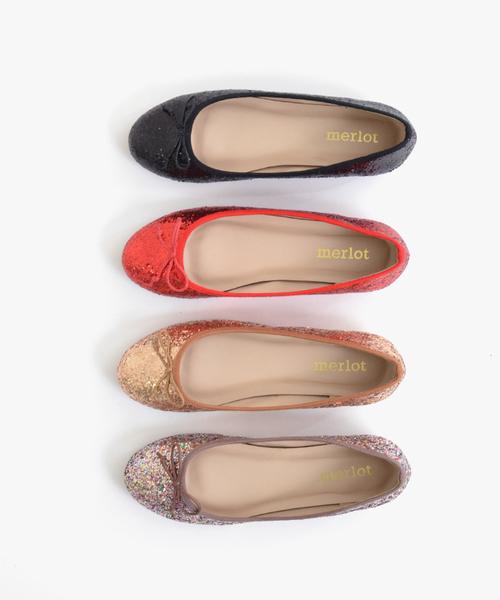 MERLOT(メルロー)の「グリッターラメバレエシューズ000-4489S(バレエシューズ・レディース・ブラック/レッド/ゴールド/マルチ・LL/M/S/L)」の5枚目の写真
