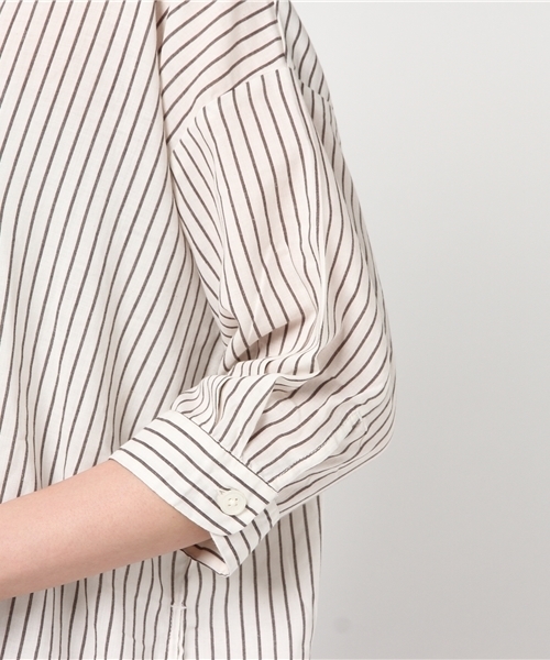 LBC(エルビーシー)の「刺繍ストライプワンピース (ワンピース・レディース・ブルー/ブラック/ホワイト・MEDIUM/LARGE)」の9枚目の写真