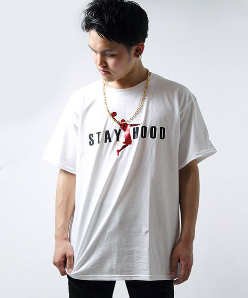 Luv maison（ラブメゾン）の「JUMP HOOD Tシャツ（Tシャツ/カットソー・メンズ・ブラック/ホワイト・L/M）」の2枚目の写真