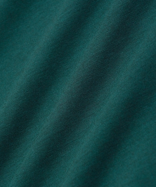 MAJESTIC LEGON（マジェスティックレゴン）の「【WEB限定価格】袖口リボン異素材プルオーバー（Tシャツ/カットソー・レディース・ダークグリーン/アイボリー/ボルドー/ブラック・MEDIUM）」の12枚目の写真