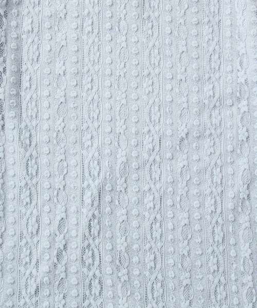 Honeys（ハニーズ）の「総レースハイネックプルオーバー（Tシャツ/カットソー・レディース・ブラック/サックスブルー/アイボリー/ラベンダー・L/M/S）」の18枚目の写真