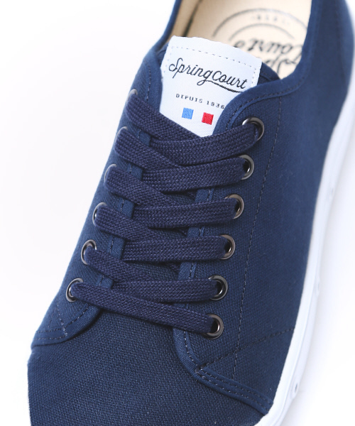 Spring Court（スプリングコート）の「【Spring Court】G2 CANVAS スニーカー（スニーカー・メンズ・ネイビー/ホワイト・43/42/41）」の9枚目の写真
