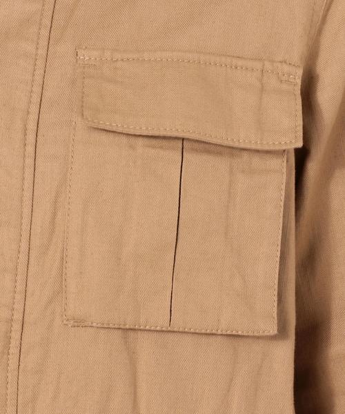 Jewel Changes（ジュエルチェンジズ）の「【WEB限定】JC コットン/麻 4ポケットジャケット / サファリジャケット（ミリタリージャケット・レディース・ベージュ/ナチュラル・ﾌﾘ-）」の12枚目の写真
