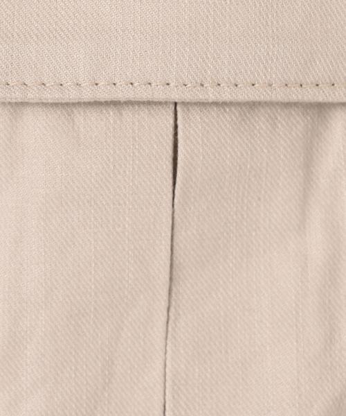 Jewel Changes（ジュエルチェンジズ）の「【WEB限定】JC コットン/麻 4ポケットジャケット / サファリジャケット（ミリタリージャケット・レディース・ベージュ/ナチュラル・ﾌﾘ-）」の10枚目の写真
