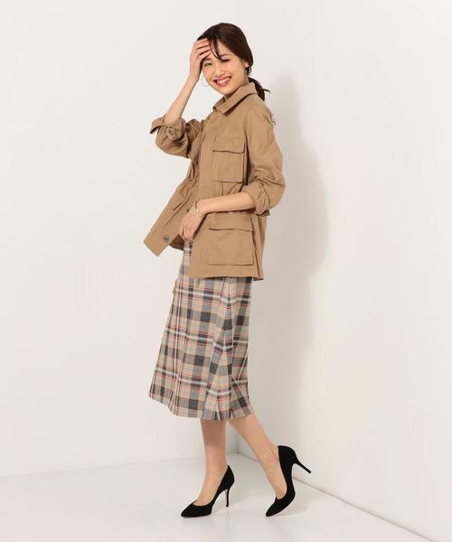 Jewel Changes（ジュエルチェンジズ）の「【WEB限定】JC コットン/麻 4ポケットジャケット / サファリジャケット（ミリタリージャケット・レディース・ベージュ/ナチュラル・ﾌﾘ-）」の20枚目の写真