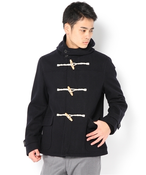 UNION STATION(ユニオンステーション)の「ショートダッフルブルゾン(ダッフルコート・メンズ・ブラック/グレー/ブルー/ネイビー/キャメル/レッド・MEDIUM/LARGE/LL)」の3枚目の写真