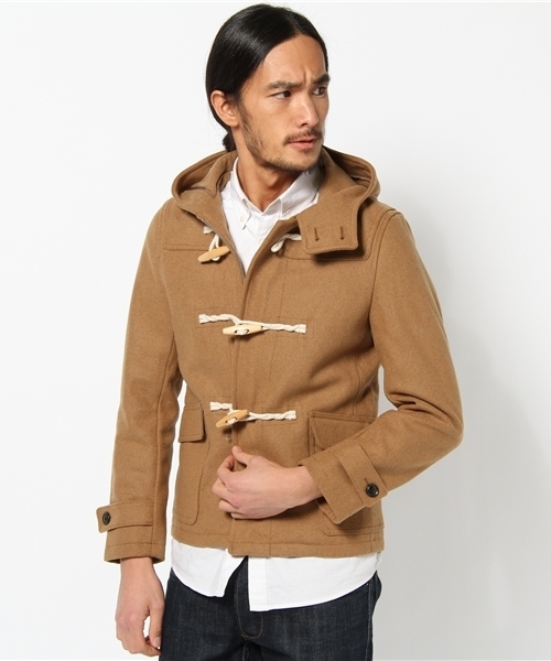 UNION STATION(ユニオンステーション)の「ショートダッフルブルゾン(ダッフルコート・メンズ・ブラック/グレー/ブルー/ネイビー/キャメル/レッド・MEDIUM/LARGE/LL)」の5枚目の写真