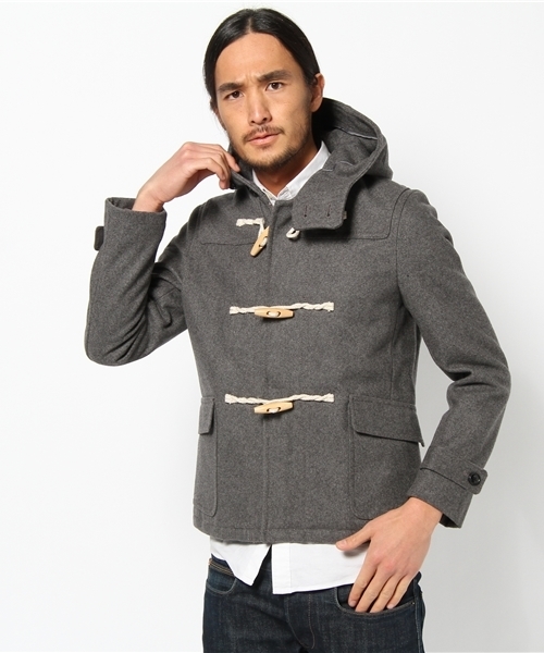 UNION STATION(ユニオンステーション)の「ショートダッフルブルゾン(ダッフルコート・メンズ・ブラック/グレー/ブルー/ネイビー/キャメル/レッド・MEDIUM/LARGE/LL)」の2枚目の写真