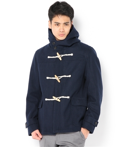 UNION STATION(ユニオンステーション)の「ショートダッフルブルゾン(ダッフルコート・メンズ・ブラック/グレー/ブルー/ネイビー/キャメル/レッド・MEDIUM/LARGE/LL)」の4枚目の写真