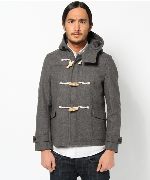 UNION STATION(ユニオンステーション)の「ショートダッフルブルゾン(ダッフルコート・メンズ・ブラック/グレー/ブルー/ネイビー/キャメル/レッド・MEDIUM/LARGE/LL)」の7枚目の写真