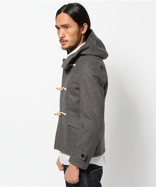 UNION STATION(ユニオンステーション)の「ショートダッフルブルゾン(ダッフルコート・メンズ・ブラック/グレー/ブルー/ネイビー/キャメル/レッド・MEDIUM/LARGE/LL)」の8枚目の写真