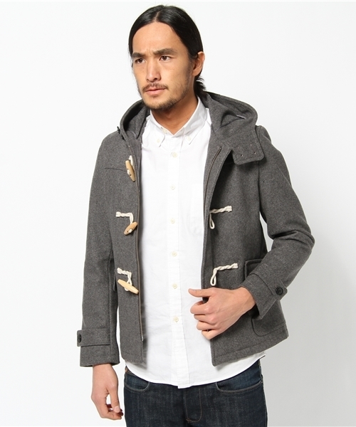 UNION STATION(ユニオンステーション)の「ショートダッフルブルゾン(ダッフルコート・メンズ・ブラック/グレー/ブルー/ネイビー/キャメル/レッド・MEDIUM/LARGE/LL)」の10枚目の写真