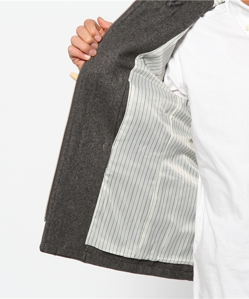 UNION STATION(ユニオンステーション)の「ショートダッフルブルゾン(ダッフルコート・メンズ・ブラック/グレー/ブルー/ネイビー/キャメル/レッド・MEDIUM/LARGE/LL)」の14枚目の写真