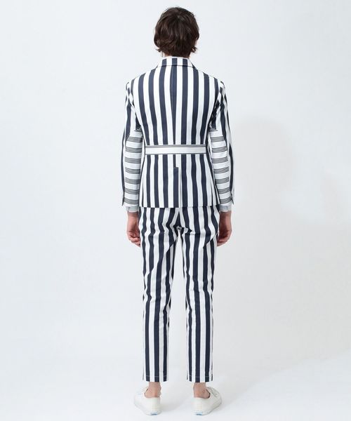 極美品 KOE+THOM BROWNE スカイ、ホワイト ウテーラードジャケット 楽天市場】トムブラウン THOM BROWNE. 3つボタン ジャケット