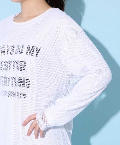 repipi armario（レピピ アルマリオ）の「メッシュカサネワンピース（ワンピース・キッズ・ブラック/ホワイト・X-SMALL/MEDIUM/LARGE/SMALL）」の5枚目の写真