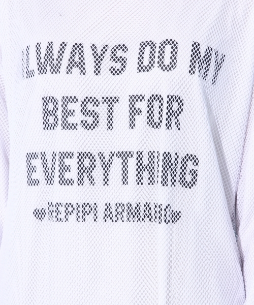 repipi armario（レピピ アルマリオ）の「メッシュカサネワンピース（ワンピース・キッズ・ブラック/ホワイト・X-SMALL/MEDIUM/LARGE/SMALL）」の9枚目の写真