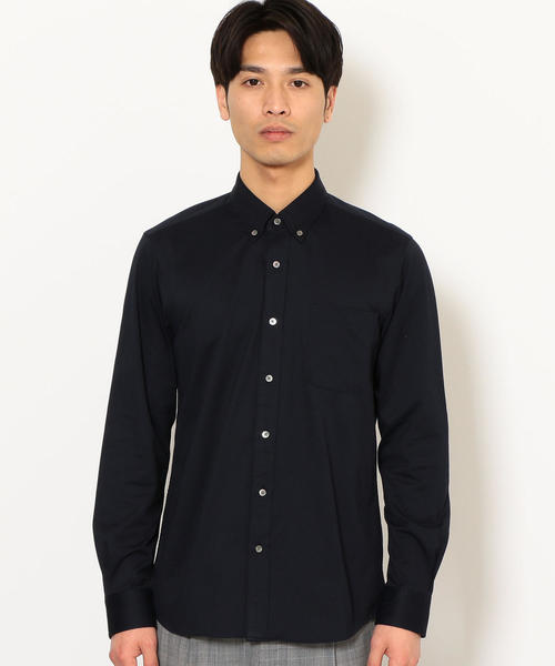 green label relaxing（グリーンレーベルリラクシング）の「NM ハイゲージ ボタンダウン シャツ ＜機能性生地＞ ◆（シャツ/ブラウス・メンズ・ホワイト/ネイビー/コバルトブルー・SMALL/MEDIUM/LARGE/X-LARGE/X-SMALL）」の5枚目の写真