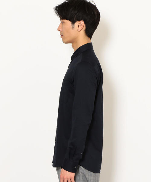 green label relaxing（グリーンレーベルリラクシング）の「NM ハイゲージ ボタンダウン シャツ ＜機能性生地＞ ◆（シャツ/ブラウス・メンズ・ホワイト/ネイビー/コバルトブルー・SMALL/MEDIUM/LARGE/X-LARGE/X-SMALL）」の10枚目の写真