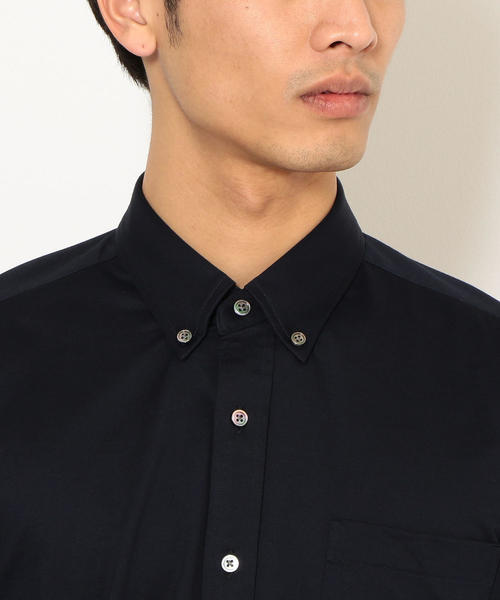 green label relaxing（グリーンレーベルリラクシング）の「NM ハイゲージ ボタンダウン シャツ ＜機能性生地＞ ◆（シャツ/ブラウス・メンズ・ホワイト/ネイビー/コバルトブルー・SMALL/MEDIUM/LARGE/X-LARGE/X-SMALL）」の9枚目の写真