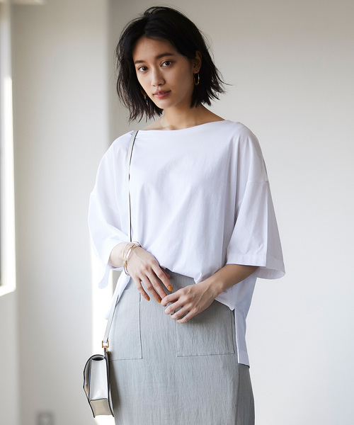 GALLARDAGALANTE(ガリャルダガランテ)の「クールオーバーTシャツ(Tシャツ/カットソー)」|ホワイト
