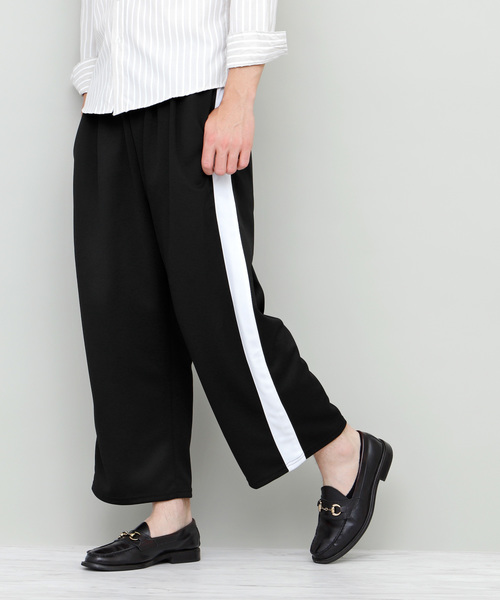 EMMA CLOTHES（エマクローズ）の「サイドライントラックパンツ (スキニー/テーパード/ワイド)（その他パンツ・メンズ・ブラック系その他/ブラック系その他2/ブラック系その他3・M/L）」の7枚目の写真