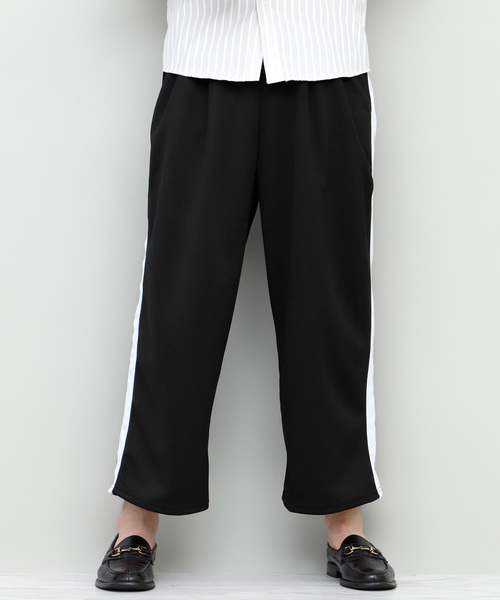 EMMA CLOTHES（エマクローズ）の「サイドライントラックパンツ (スキニー/テーパード/ワイド)（その他パンツ・メンズ・ブラック系その他/ブラック系その他2/ブラック系その他3・M/L）」の18枚目の写真